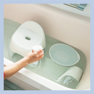 【風呂釜と小物の汚れ撃退】過炭酸ナトリウムでまとめて簡単掃除！