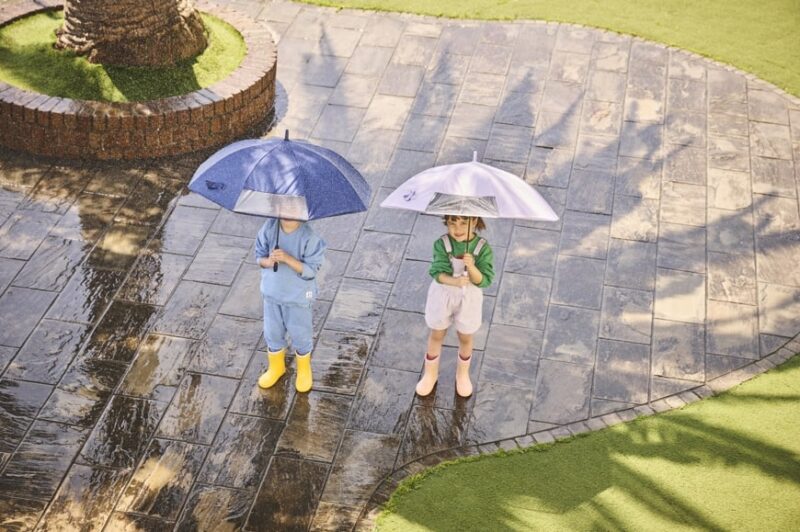 子ども用の晴雨兼用日傘「Finebrella」