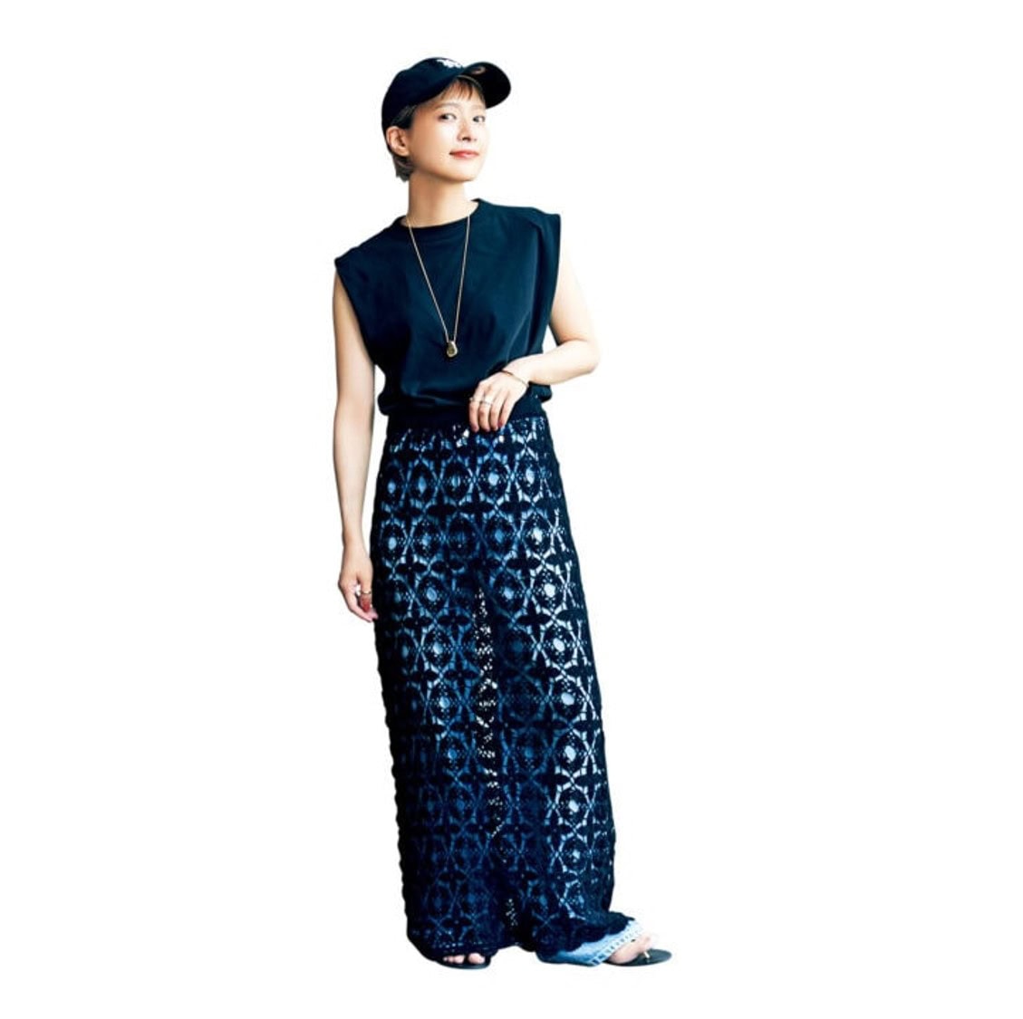 Spick and Span S.Shiori*S カギ針ニットロングスカート S.Shiori*S カギ針ニットスカート（ロング・マキシ丈スカート