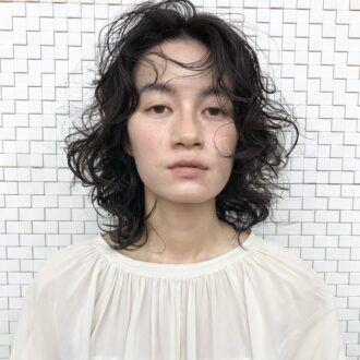 30代ヘアスタイル、ミディアム、Double