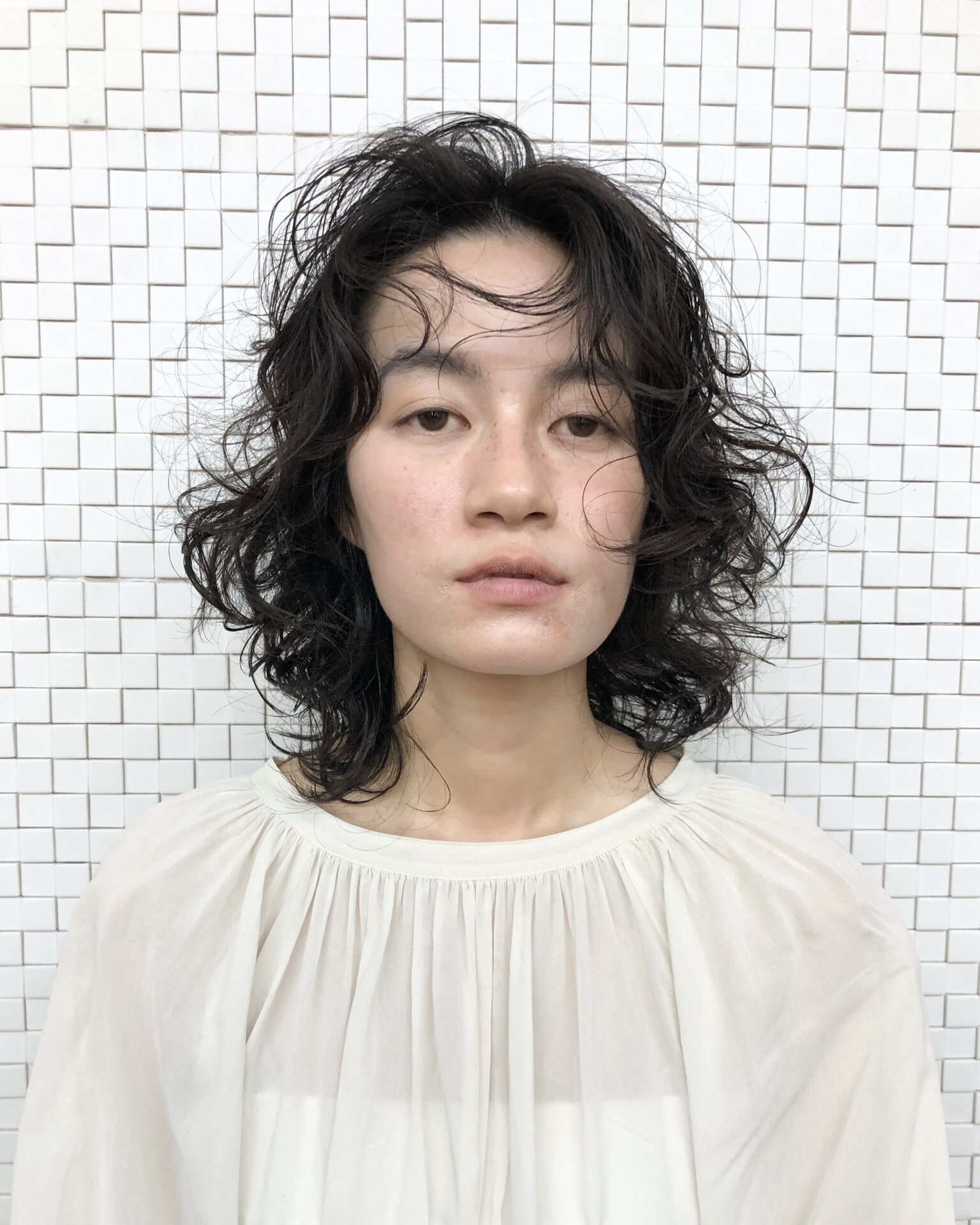 30代ヘアスタイル、ミディアム、Double