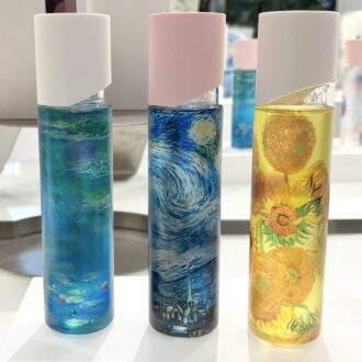 SKINCARE LOUNGE BY ORBIS, BEAUTY OF MATERIAL, 「CREATE BOTTLE」名画デザイン