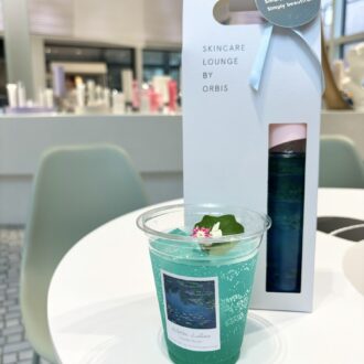 SKINCARE LOUNGE BY ORBIS, BEAUTY OF MATERIAL, JUICE BAR