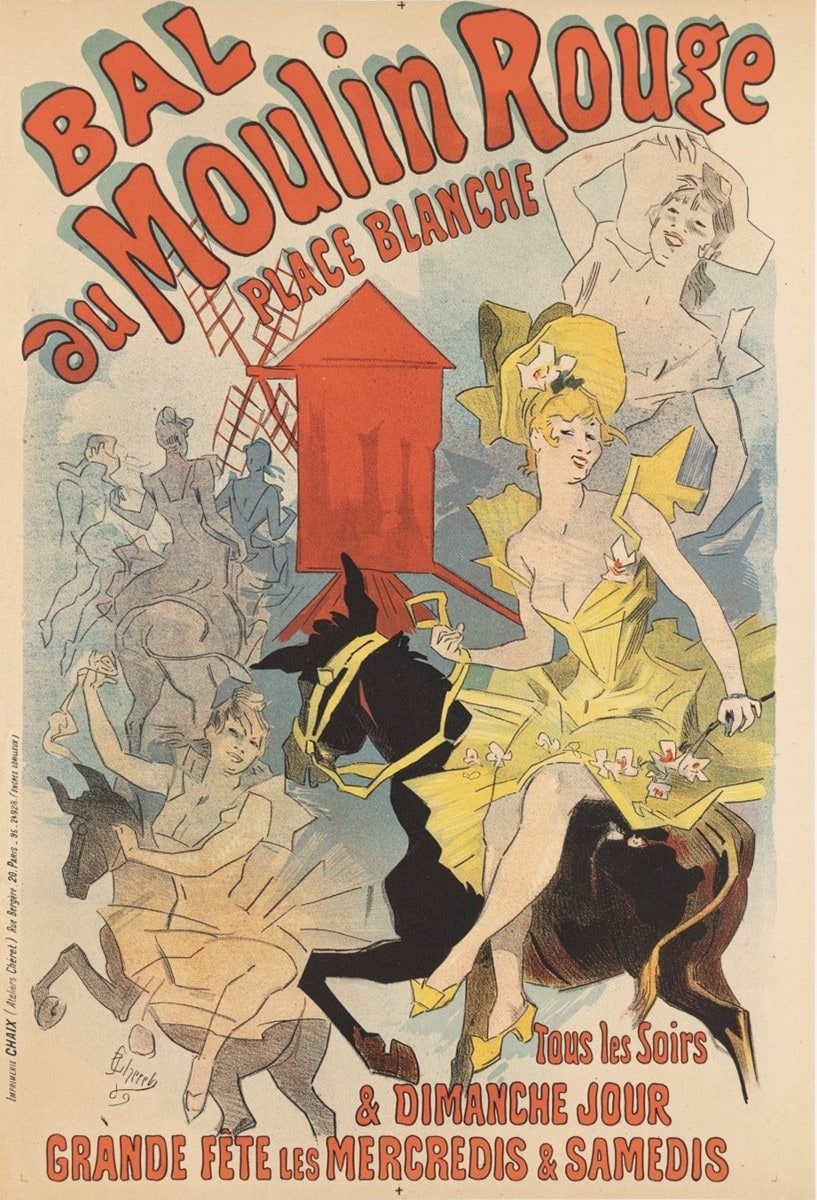 『ベル・エポック―美しき時代 パリに集った芸術家たち』ジュール・シェレ 《ムーラン・ルージュ》1889年デイヴィッド・E.ワイズマン&ジャクリーヌ・E.マイケル蔵 © Christopher Fay