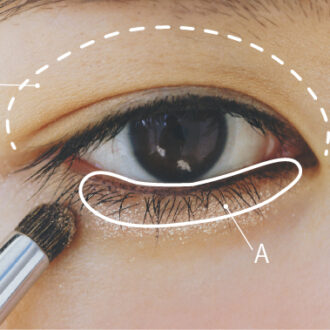 アイシャドウ　HOW TO MAKE-UP（１）