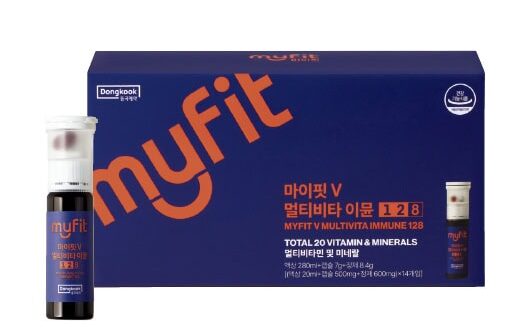 MYFIT V マルチビタイミューン 128 14本入り ￥7,800（東国製薬）