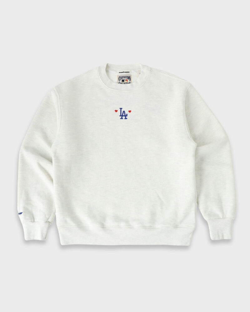 Dodgers Fleece Crewneck　Color: Ash ￥33,000(税込)