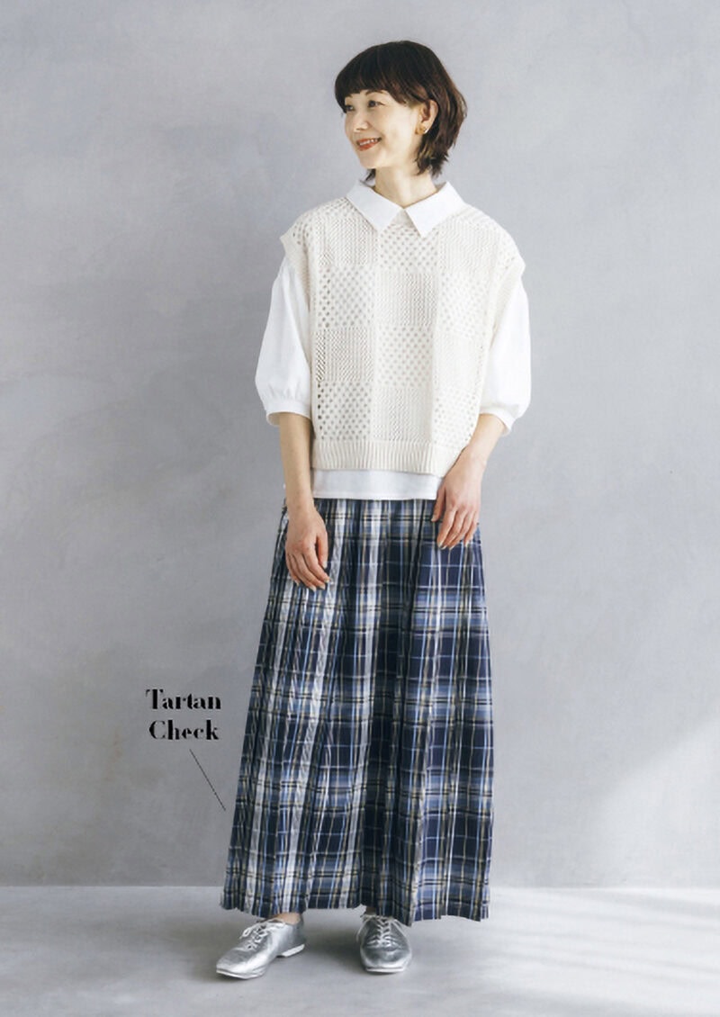 【Trend item】チェックスカート