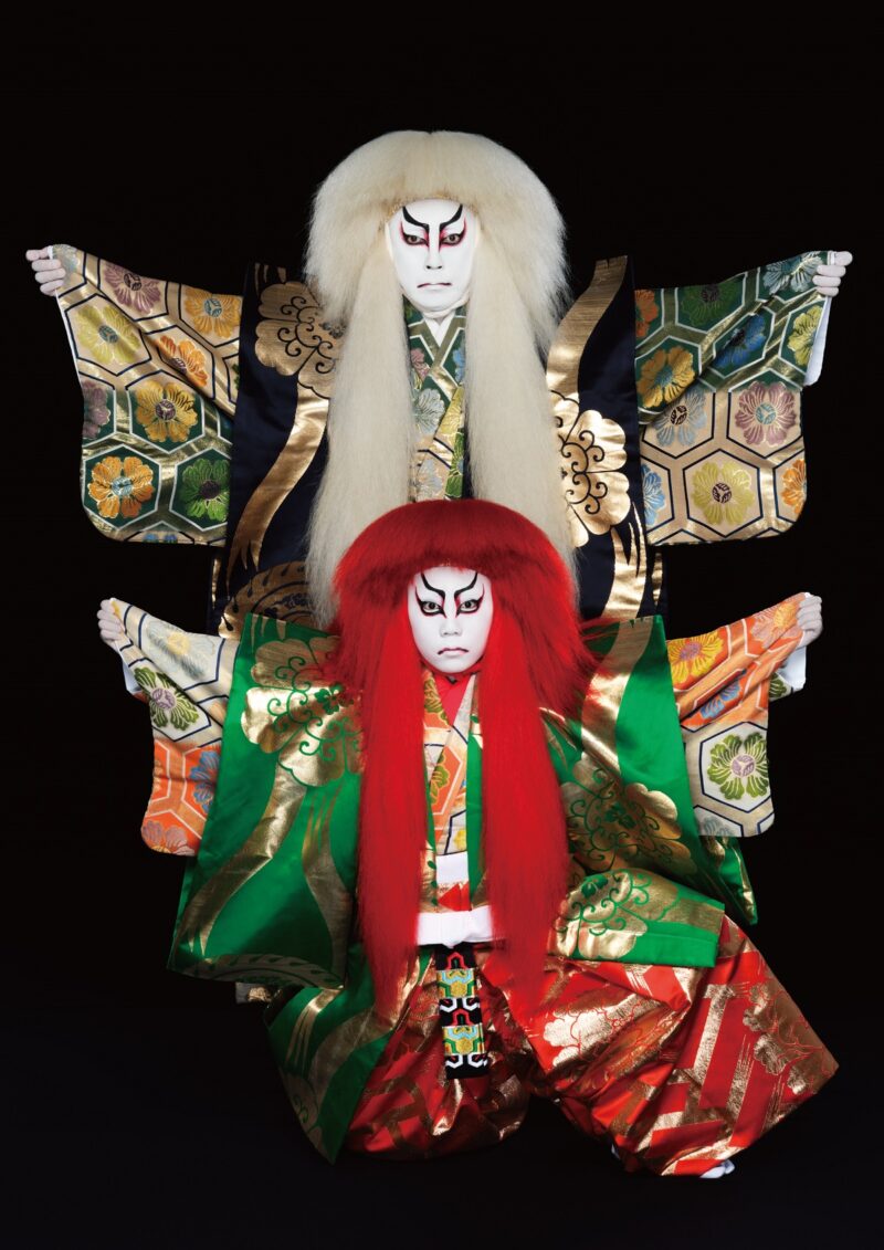 『連獅子』親獅子の精=尾上菊之助改め八代目尾上菊五郎、仔獅子の精=尾上丑之助改め六代目尾上菊之助