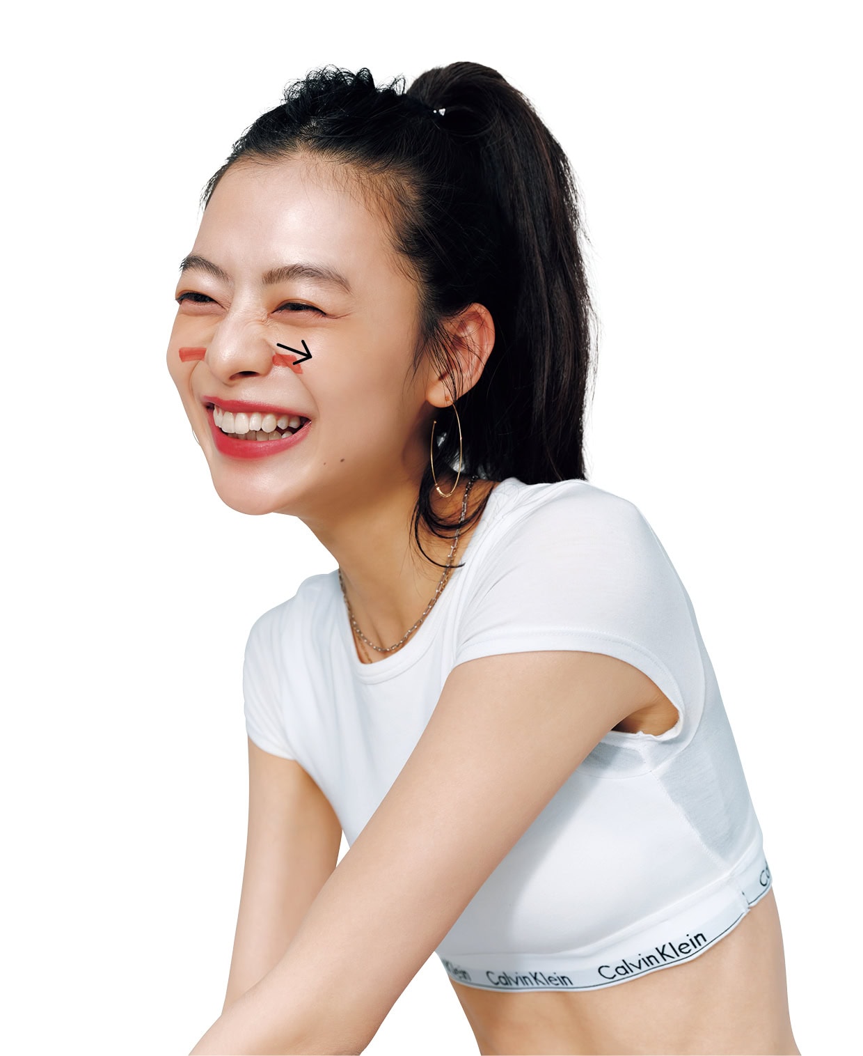 【ほうれい線】は、ネコひげラインで目くらまし！