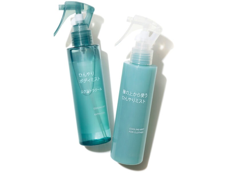 無印良品　服の上から使う ひんやりミスト（150mL）、ひんやりボディミスト エクストラクール（150mL）