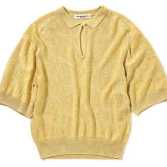 ニュアンスで模様が浮かぶイエローレースニット。￥25,300（ザ シンゾーン／シンゾーン ルミネ新宿店）
