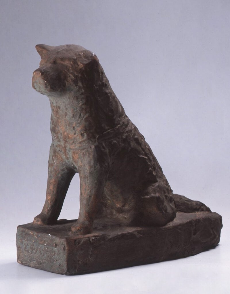 安藤照《忠犬ハチ公》制作年不詳　鹿児島市立美術館蔵