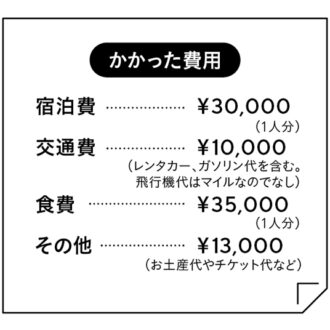 かかった費用