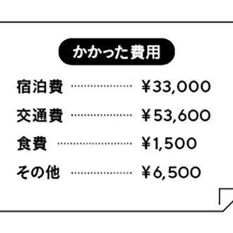かかった費用