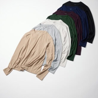 ユニクロ　UNIQLO:C　極暖ヒートテックカシミヤブレンド クルーネックT各￥2,290