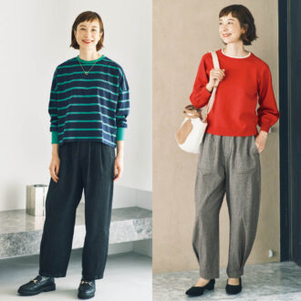 【残暑～秋】 しまむら「コクーンパンツ」 失敗しない選び方＆着こなし 【SEASON REASON by Lin.&Red】