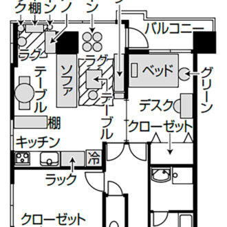 所在地_東京都　住居歴_半年　住宅形態_賃貸　間取り_2LDK　家族_1人暮らし