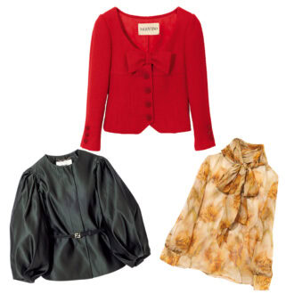 【ヴァレンティノ、フェンディ、サンローラン】永遠の憧れ♡ クラシックなレディトップス3選