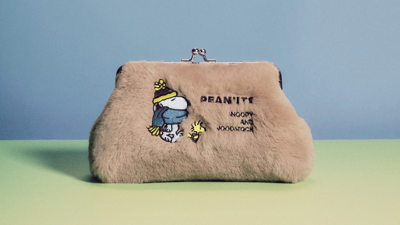10月7日発売!【インレッド11月号増刊】の【スヌーピー付録】は、スヌーピーの刺繍入りがま口ファーポーチ