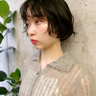 30代ヘアスタイル、アンニュイボブ、レフトサイド、SOIE omotesando