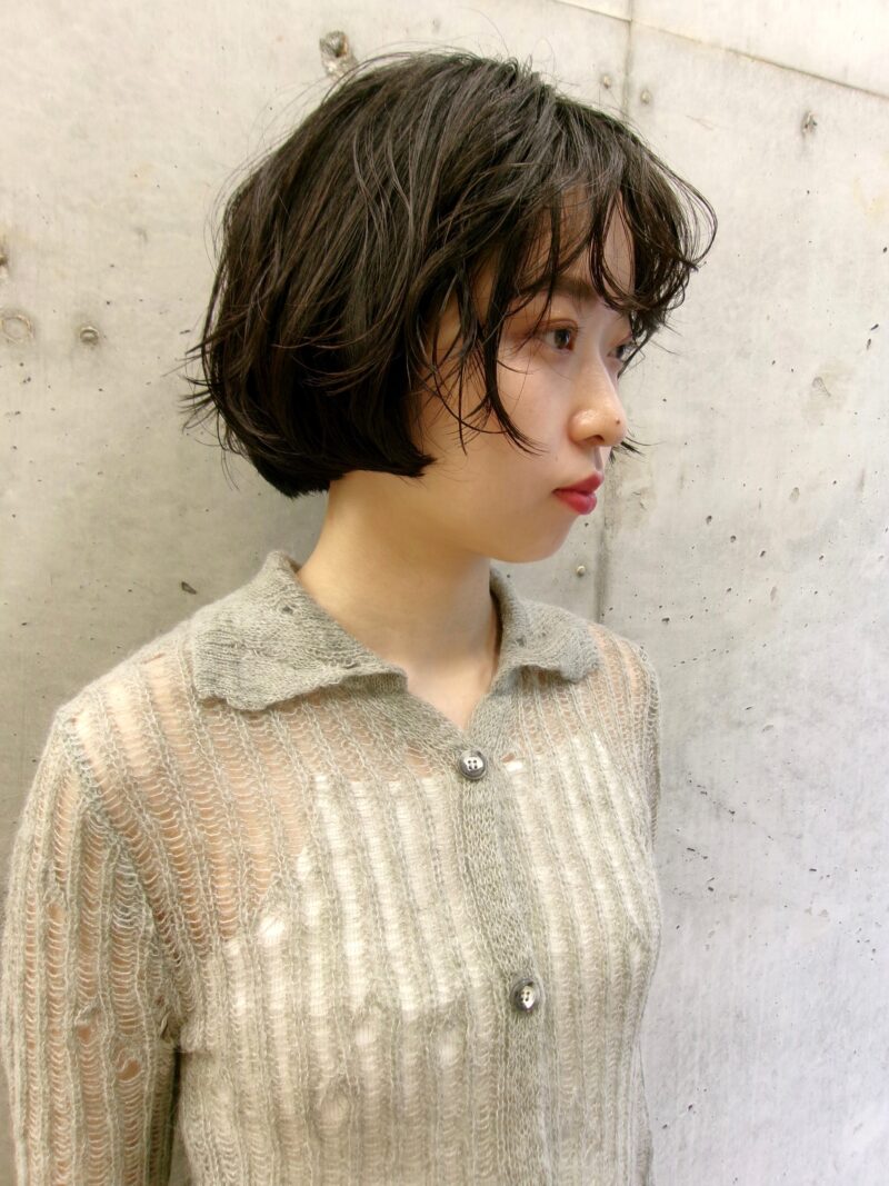30代ヘアスタイル、アンニュイボブ、ライトサイド、SOIE omotesando