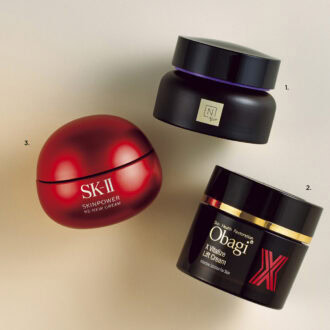 1.N organic Vie ヒアルアップ リフトクリーム 　2.オバジ オバジX バイタライズ リフトクリーム （ロート製薬）　3.スキンパワー リニュー クリーム（SK-II）