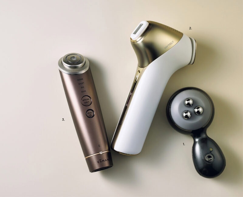 1.エレクトロン エネボール(R)¥88,000(GMコーポレーション) 2.ミライワン ¥79,860(マイトレックス) 3.フォトプラス ディープリフト ¥79,200(ヤーマン)