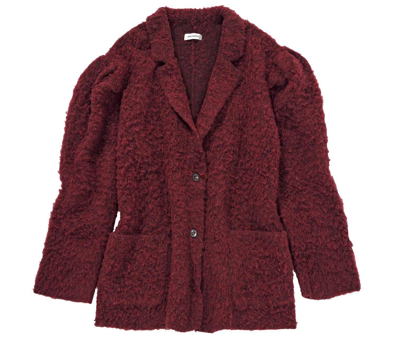 パフスリーブで華やか。ジャケット￥57,200（オープン セサミ クラブ）