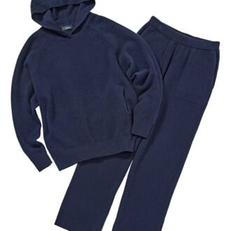 エブールのカシミアセットアップ