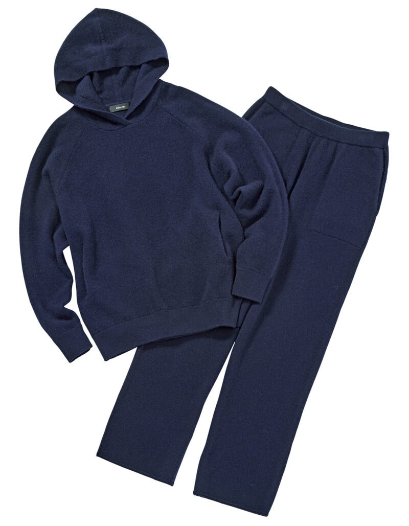 エブールのカシミアセットアップ