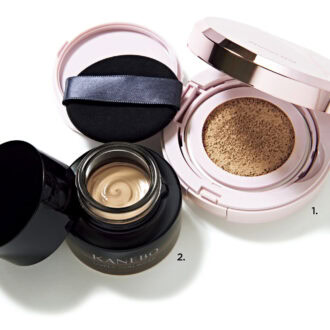 1_プリマヴィスタ グロウカバー クッション(花王) 2_カネボウ ライブリースキン ウェアⅡ(カネボウインターナショナルDiv.)