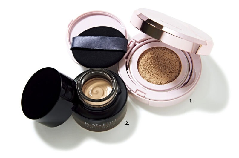 1_プリマヴィスタ グロウカバー クッション（花王） 2_カネボウ　ライブリースキン ウェアⅡ（カネボウインターナショナルDiv.）