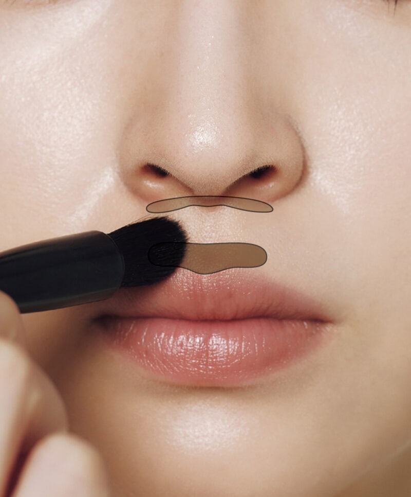 リップリフト級! 人中短縮シェーディング