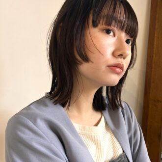 30代ヘアスタイル、ミディアム(サイド)、SOIE omotesando