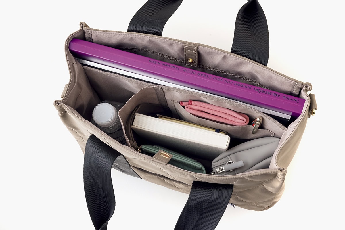 3つの仕切りで整理整頓しやすい