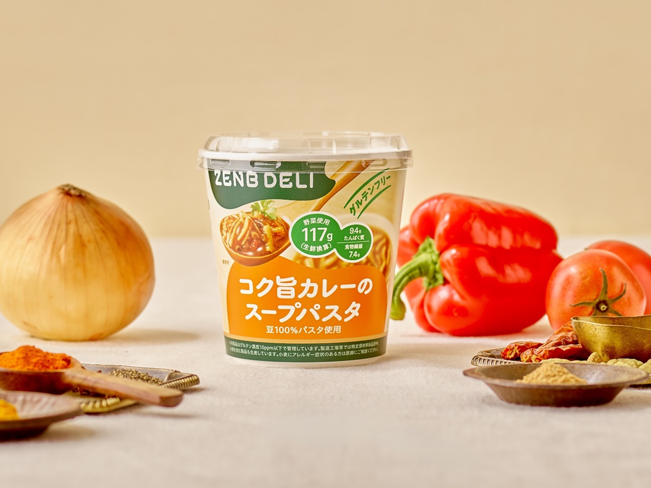 カップスープパスタ「ZENBデリ」 コク旨カレーのスープパスタ