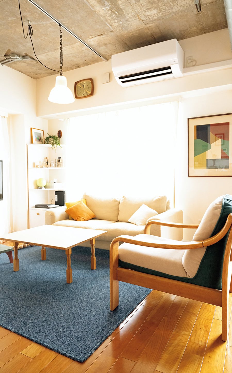 リビングテーブルは、板井さんの父のお手製