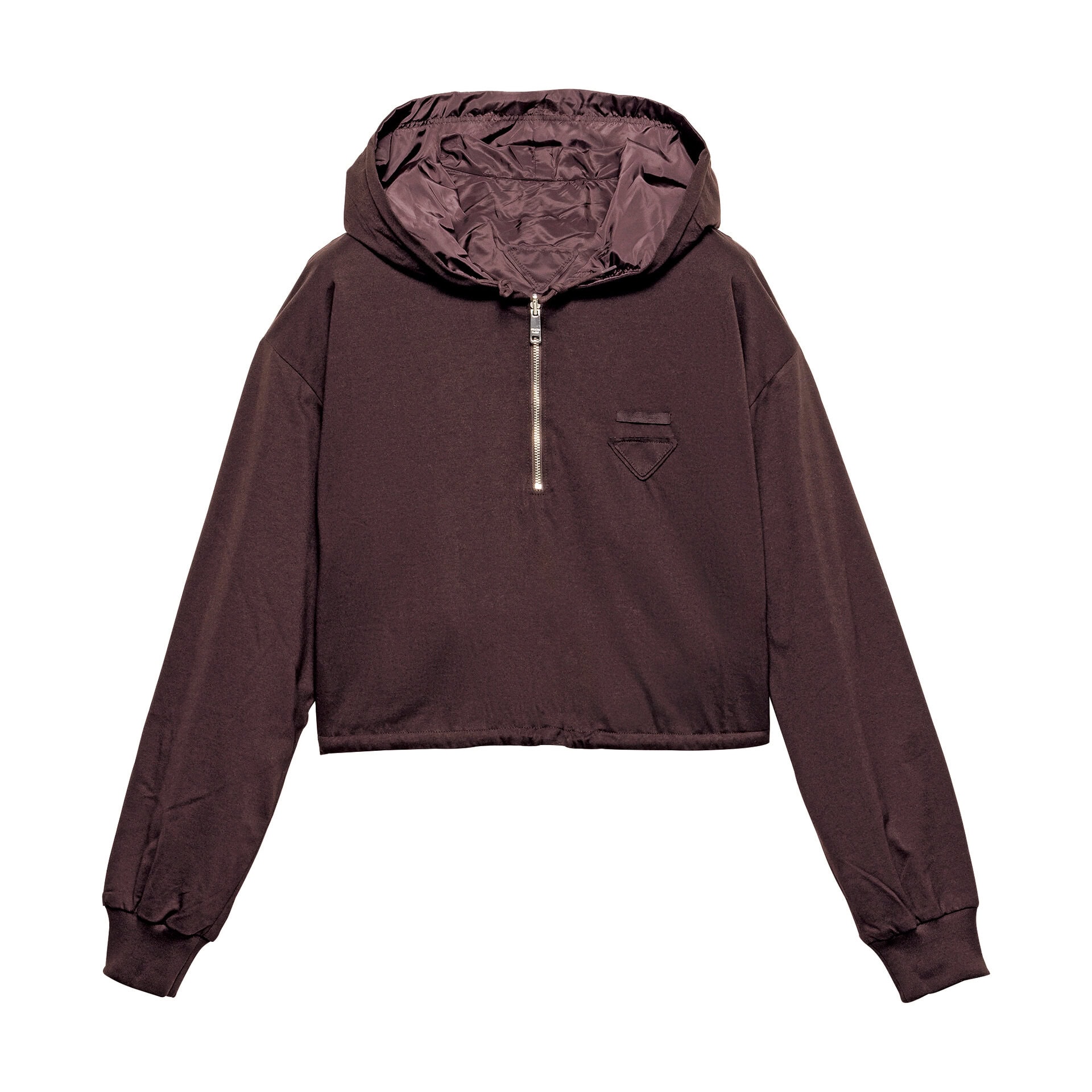 リバーシブルのボクシーフーディー。（プラダ／プラダ クライアントサービス）