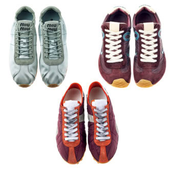 フラットシューズ感覚で履きたい【メゾン マルジェラ、ミュウミュウ、ロエベ】のローテクスニーカー3選