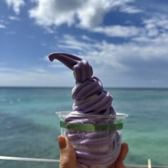 《ホノルルコーヒー》「ウベのソフトクリーム」