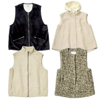 コートの中にも外にも着られる【万能ベスト４選】