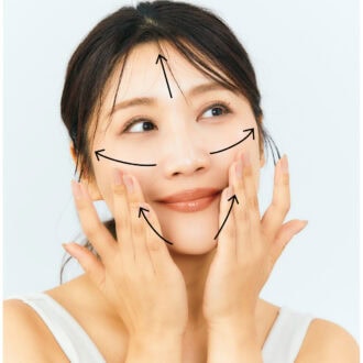 1. 乳液・クリームはキメの流れに沿って