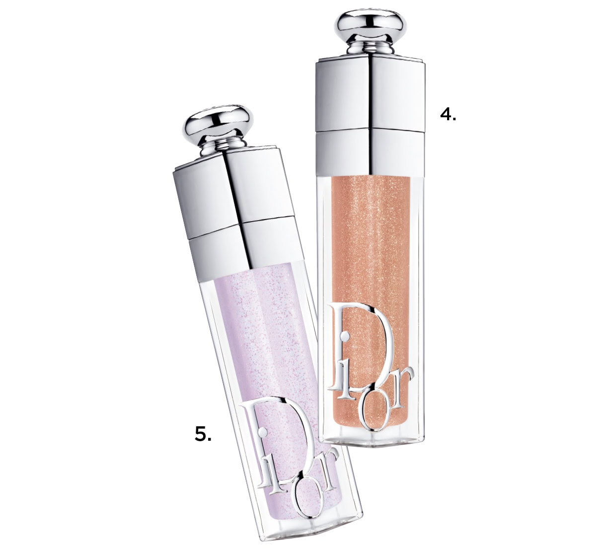 4.ディオール アディクト リップ マキシマイザー 110、5.同 111 各¥4,730(ともにパルファン・クリスチャン・ディオール・限定)