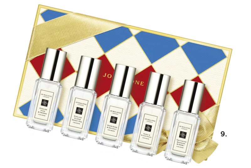 9.コロン コレクション ¥16,940〈イングリッシュ ペアー & フリージア コロン、イングリッシュ ペアー & スイート ピーコロン、ウッド セージ & シー ソルト コロン、ピオニー & ブラッシュ スエード コロン、ネクタリン ブロッサム & ハニー コロン 各9mL〉（ジョー マローン ロンドン）