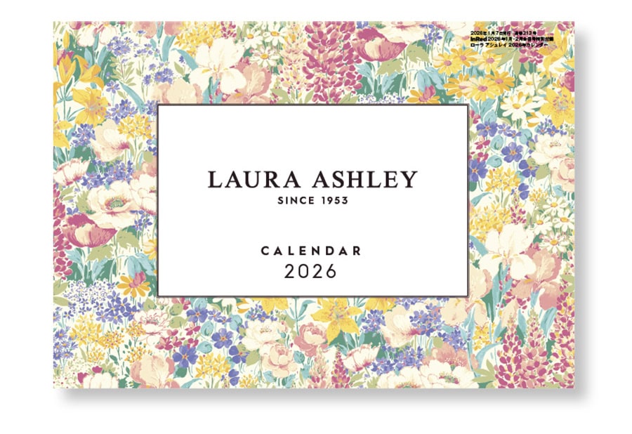 InRed 2026年 1月・2月合併号 【付録2】ローラ アシュレイ 2026年カレンダー（表紙）