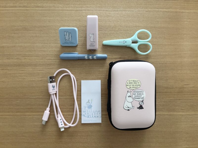 InRed（インレッド）1月・2月合併号付録　ムーミン ミニミニ文具セット