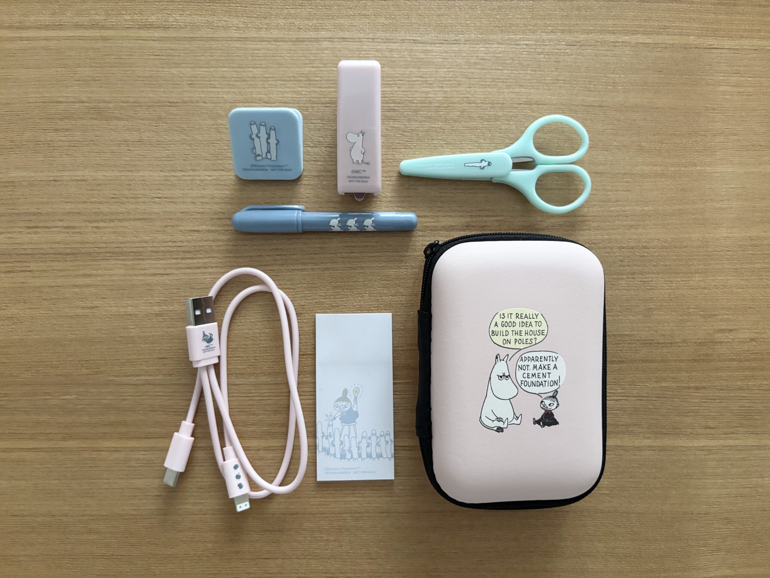 InRed（インレッド）1月・2月合併号付録　ムーミン ミニミニ文具セット