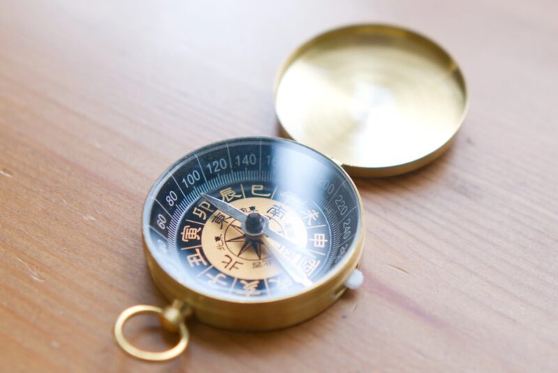 一陽来復守　恵方を見るYORAI for 一陽来復オリジナルの方位磁石
