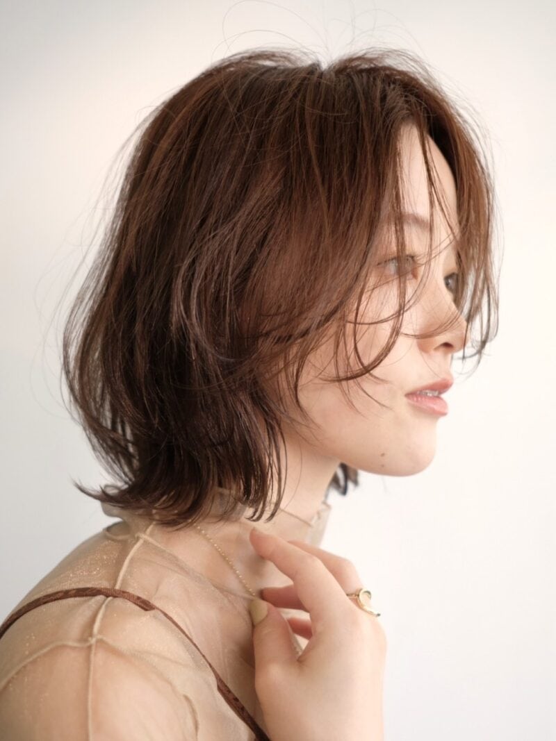 30代ヘアスタイル、レイヤーボブ、SHEA aoyama、サイド